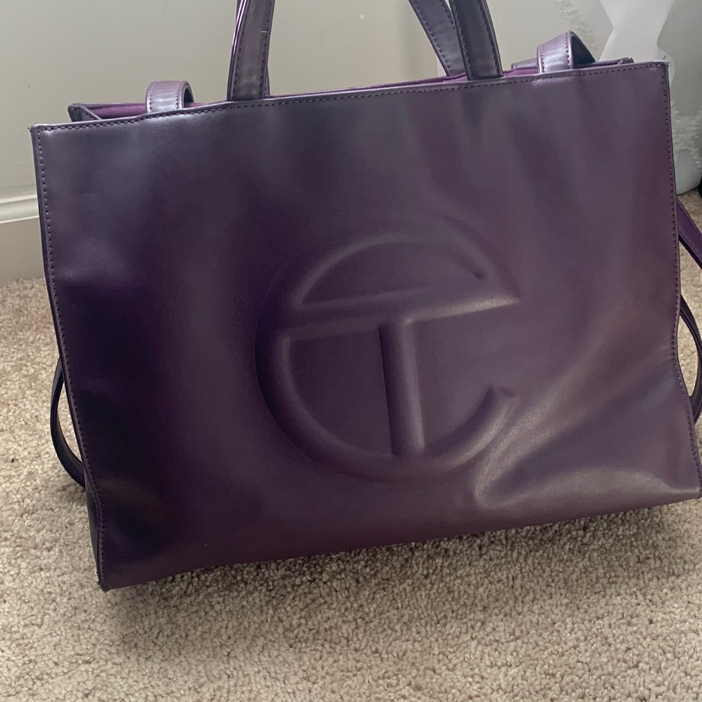 Telfar purple shoulder bag